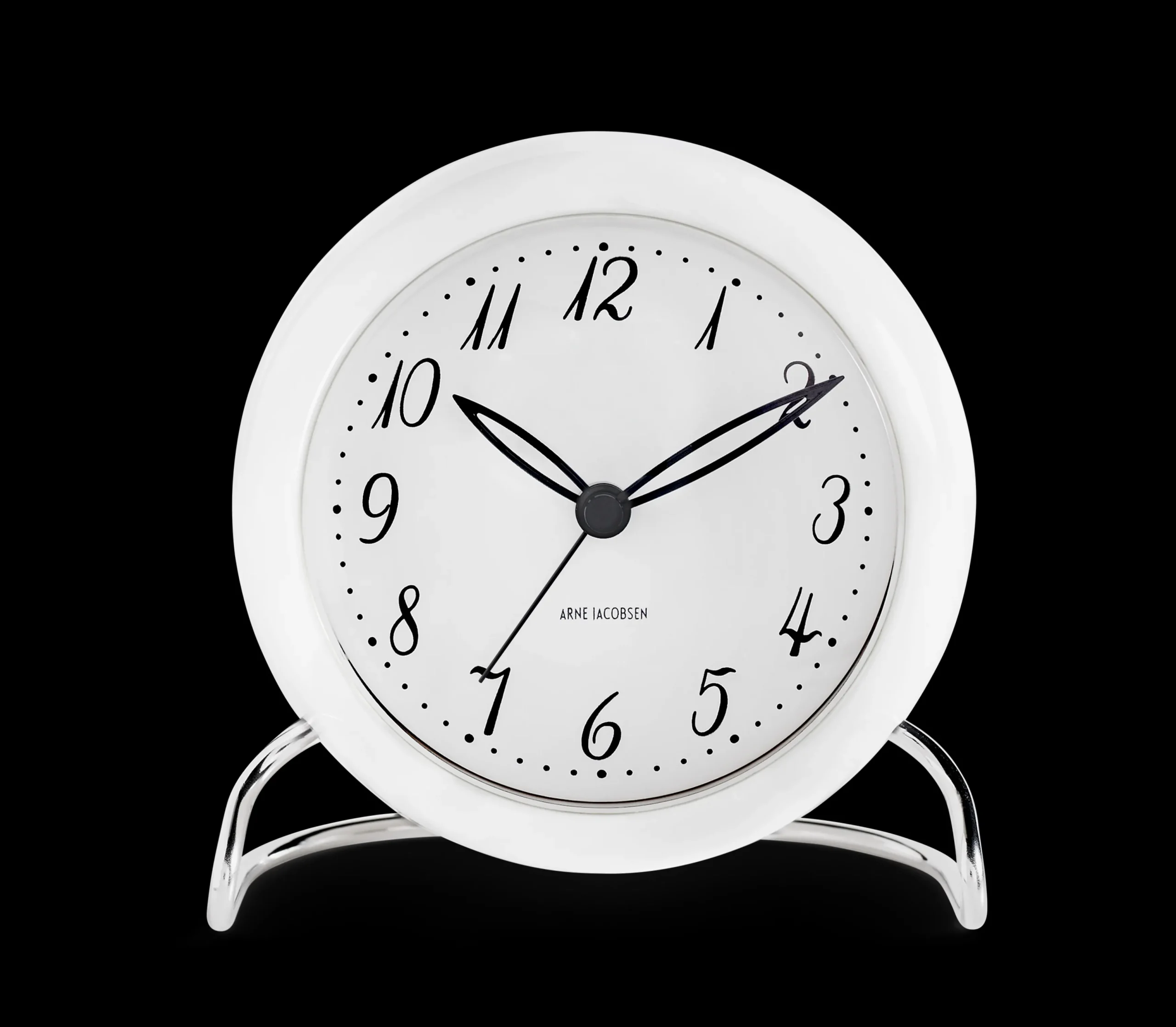 Outlet Arne Jacobsen Clocks Bordur Ø11 cm i hvid | Køb her