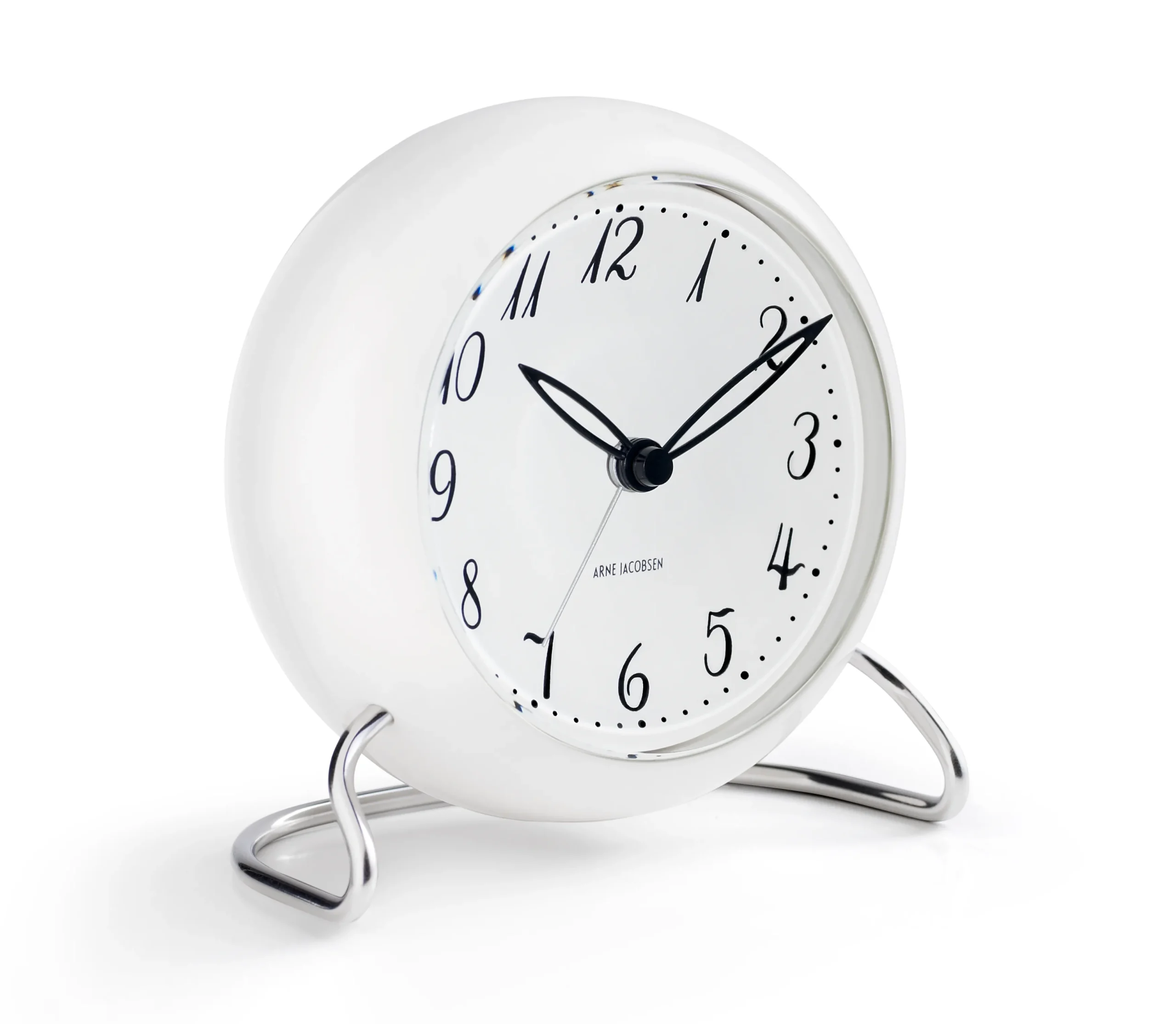 Outlet Arne Jacobsen Clocks Bordur Ø11 cm i hvid | Køb her