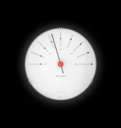 Outlet Arne Jacobsen Clocks Hygrometer Ø12 cm i hvid | Køb her