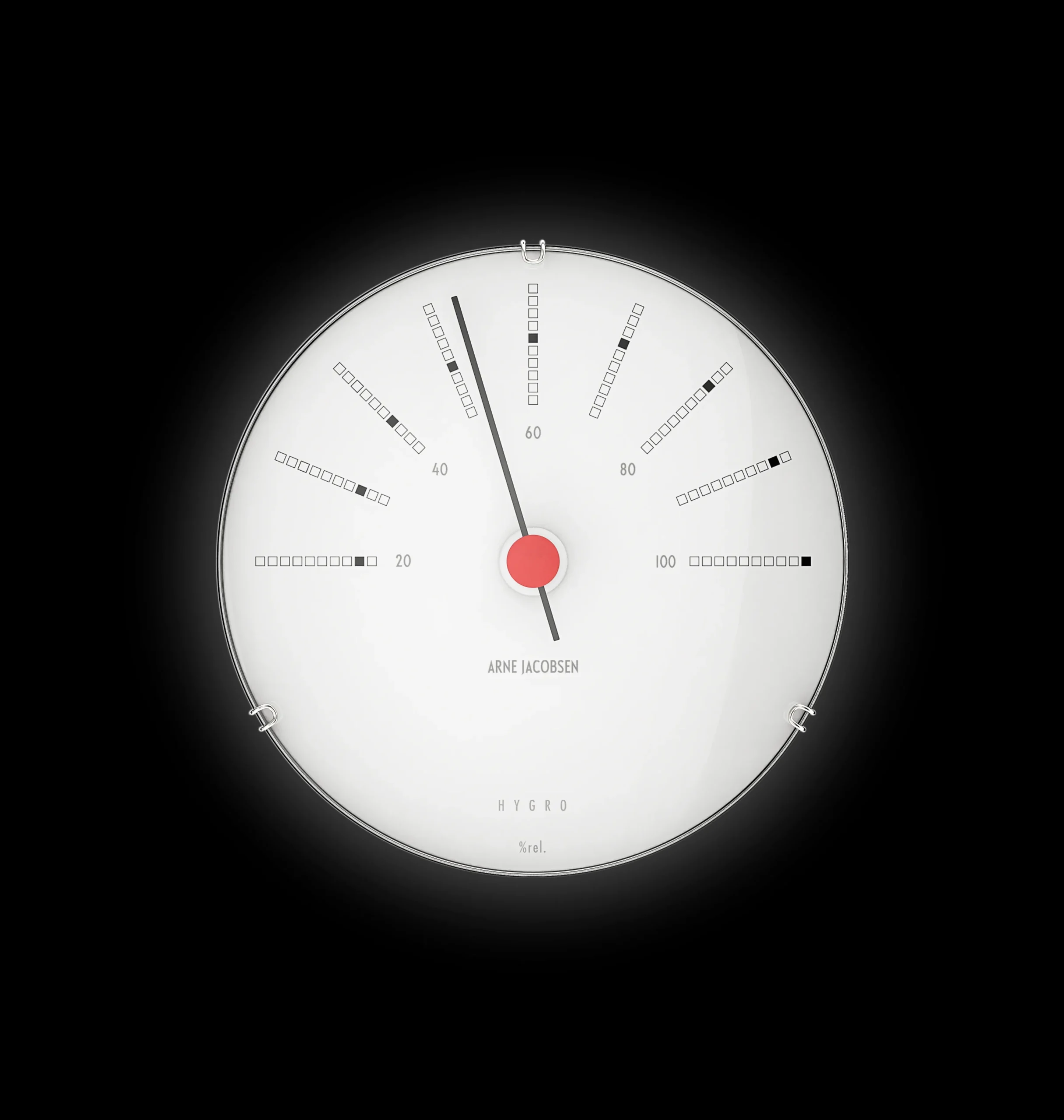 Outlet Arne Jacobsen Clocks Hygrometer Ø12 cm i hvid | Køb her