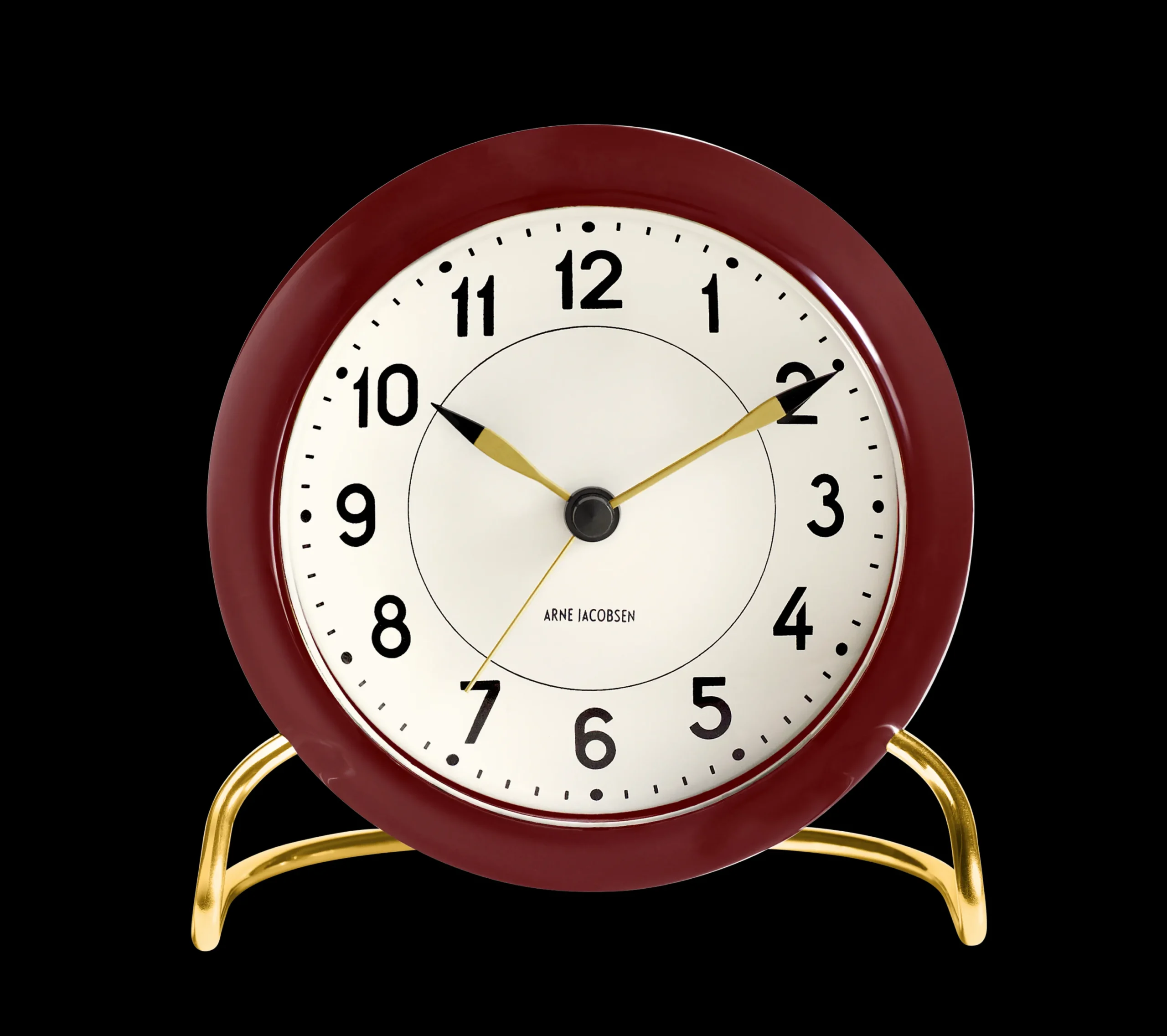 Arne Jacobsen Station Bordur Ø11 cm bordeaux/hvid | Køb her