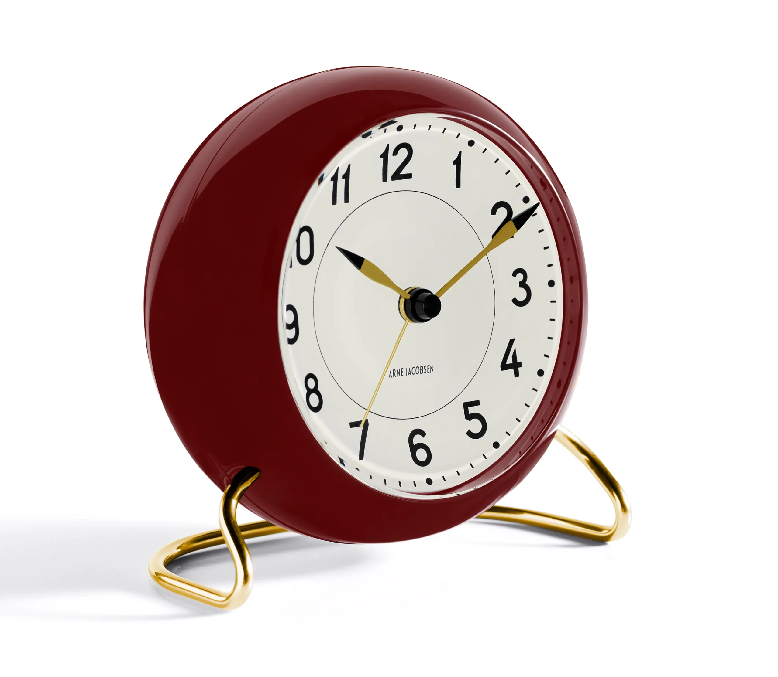 Arne Jacobsen Station Bordur Ø11 cm bordeaux/hvid | Køb her