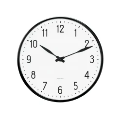 Outlet Arne Jacobsen Station Vægur Ø21 cm hvid/sort | Køb her