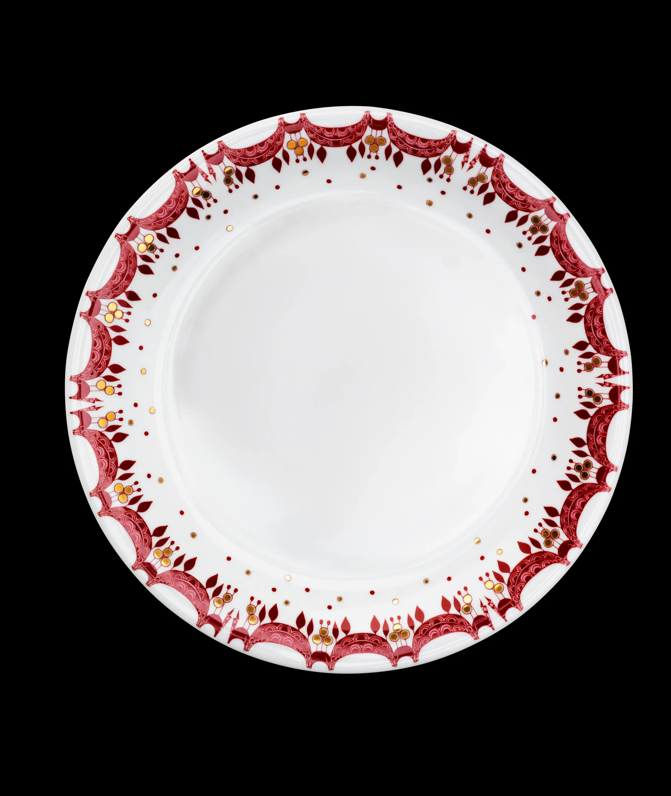 Outlet Bjørn Wiinblad Guirlande Juletallerken Ø28.5 cm rød