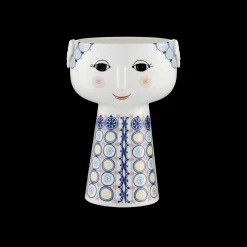 Online Bjørn Wiinblad Vase H18.5 cm i blå fra serien Eva | Køb her