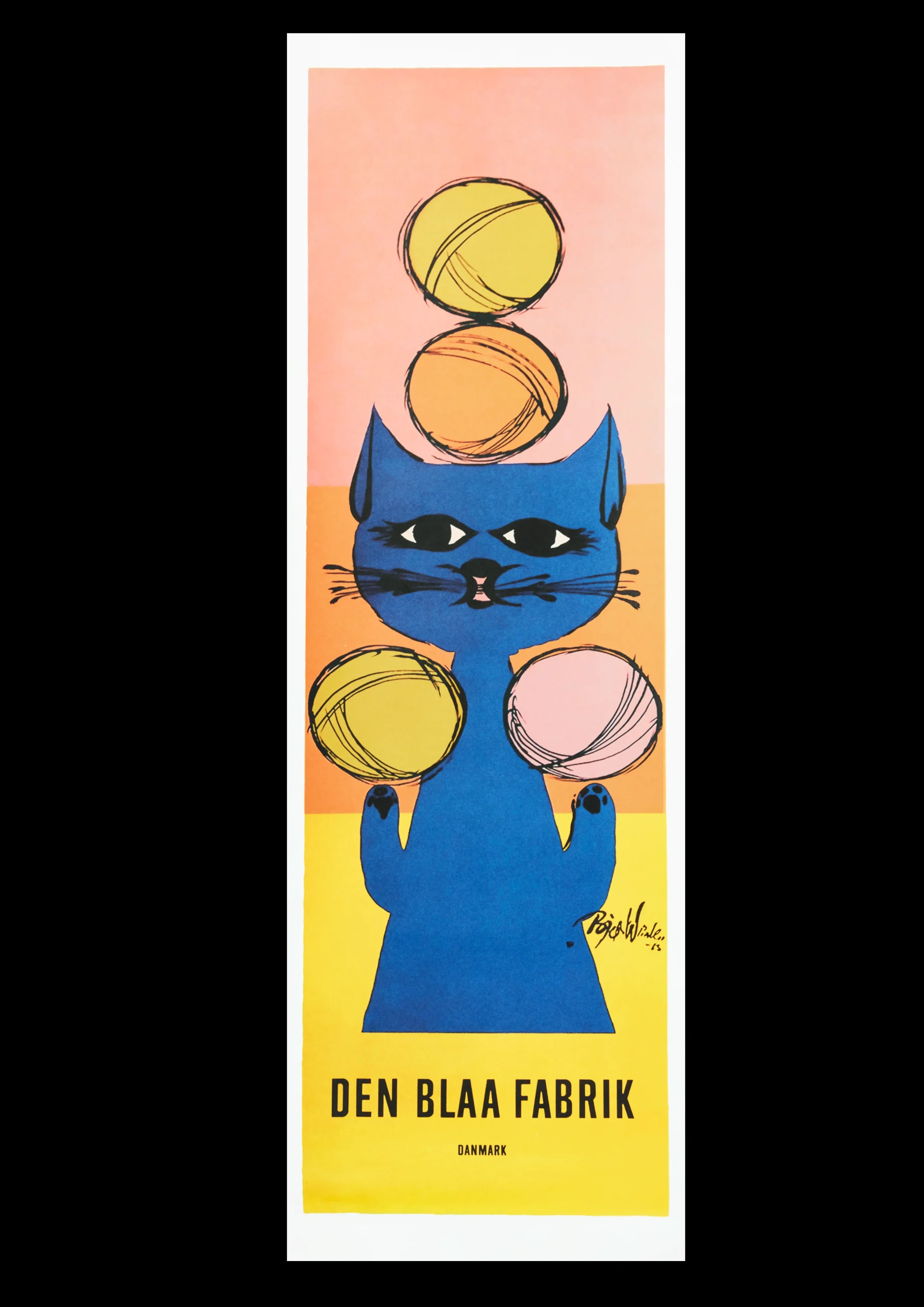 Online Bjørn Wiinblad Wiinblad Den Blå Fabrik 30x90 cm multi