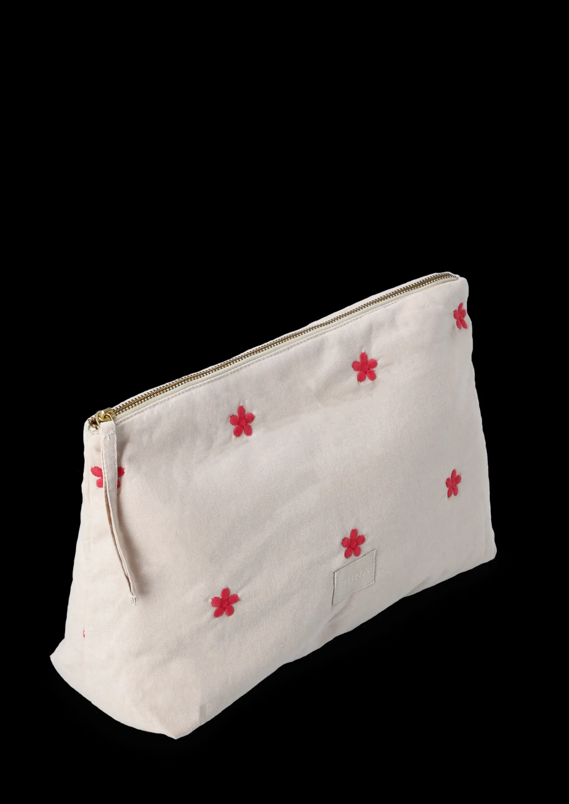 Hot JUNA Daisy Karla Toilettaske 30x10x20 cm – Sand/Rød fra
