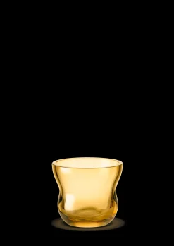Best Holmegaard Calabas Fyrfadsstage Ø8.5 cm amber | Køb her
