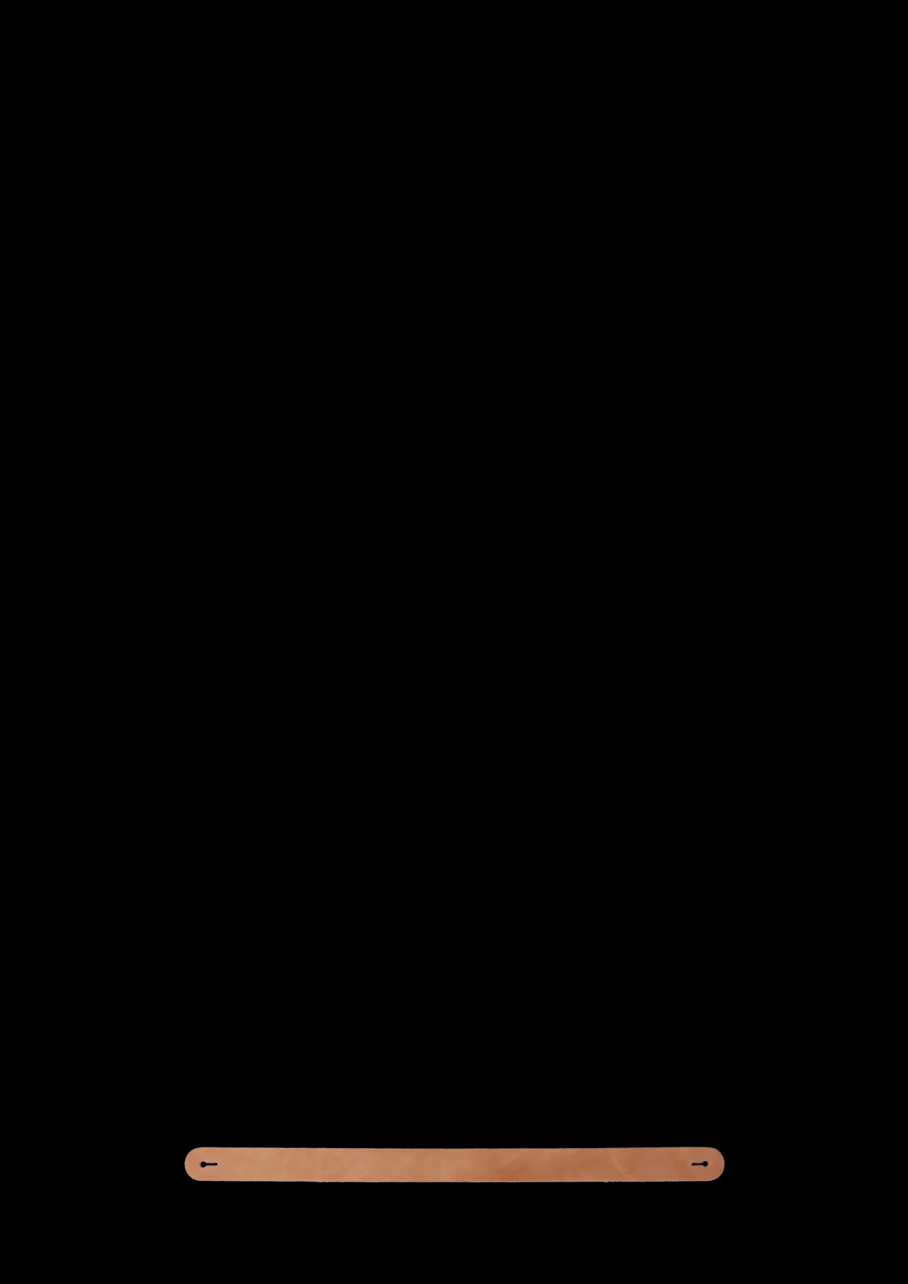 Holmegaard Design with Light Læderstrop – Natur 2,5 mm