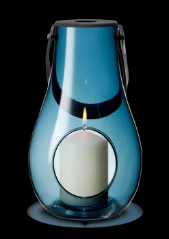 Outlet Holmegaard Design With Light Lanterne H25 mørk blå | Køb her