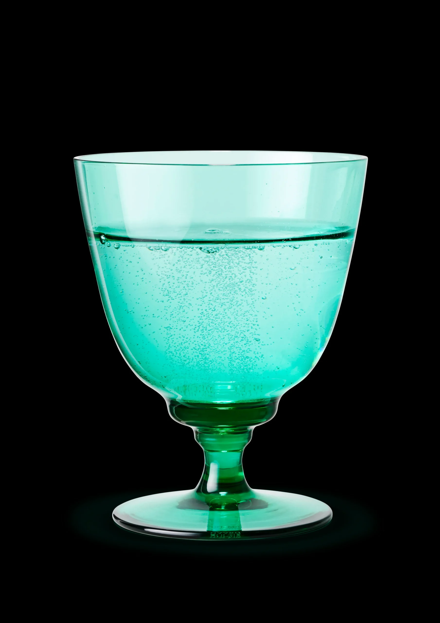 Clearance Holmegaard Flow Glas på fod 35 cl emerald green | Køb her