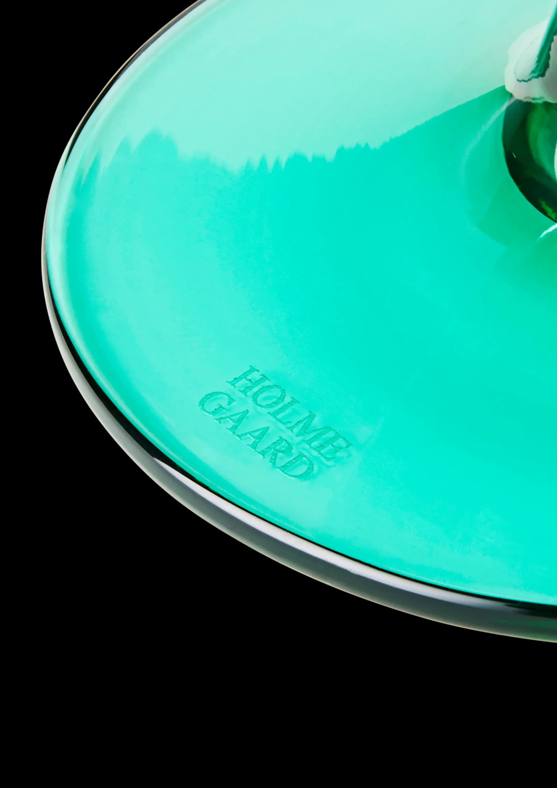 Clearance Holmegaard Flow Glas på fod 35 cl emerald green | Køb her