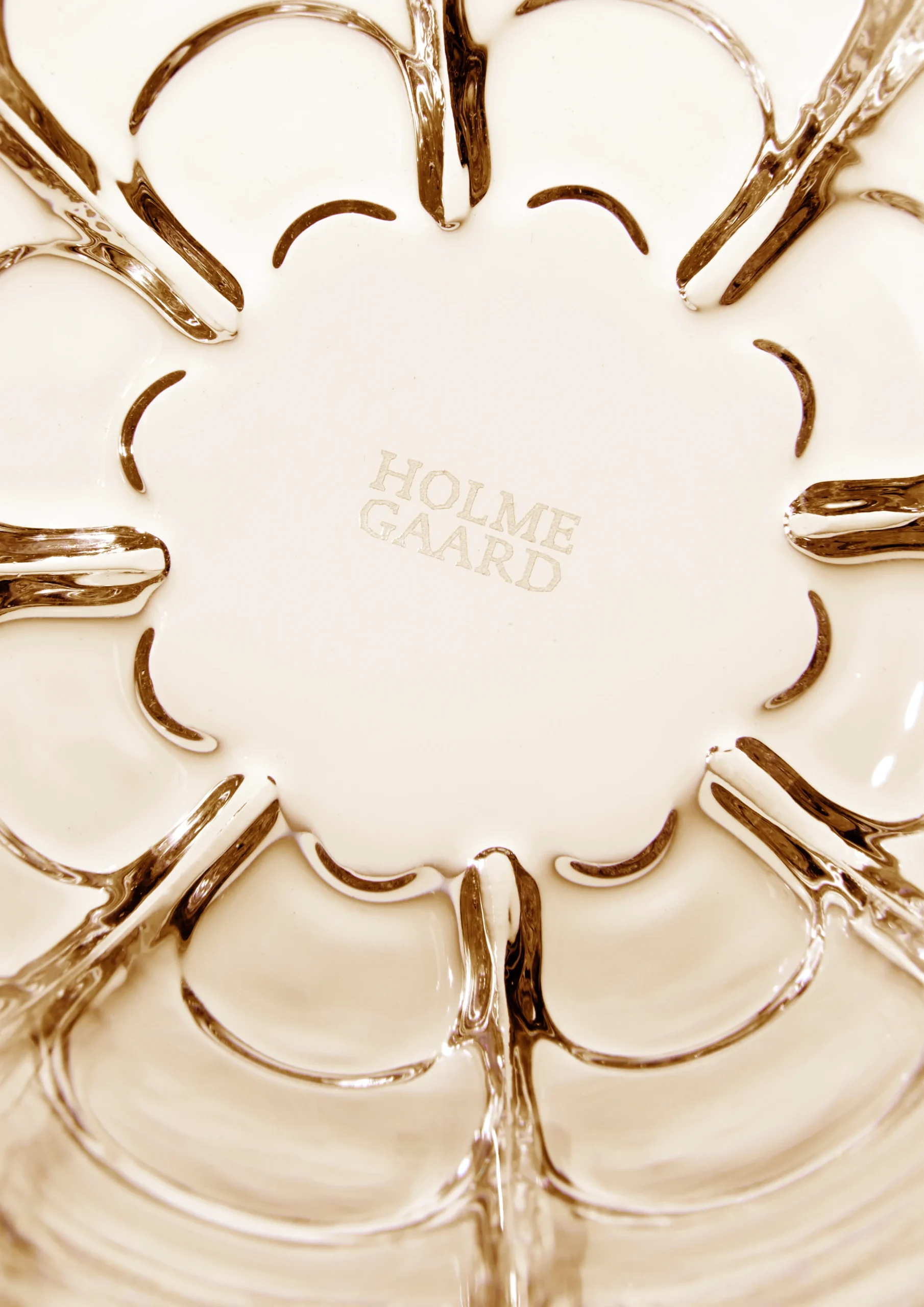 Hot Holmegaard Lily Vandglas 32 cl toffee rose 2 stk. | Køb her