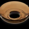 New Holmegaard Lysmanchet kurvet Ø8 cm i brun | Køb her