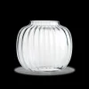Outlet Holmegaard Oval Vase H17.5 cm i klar fra serien Primula