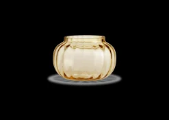 Discount Holmegaard Primula Fyrfadsstage Ø9.5 cm amber | Køb her