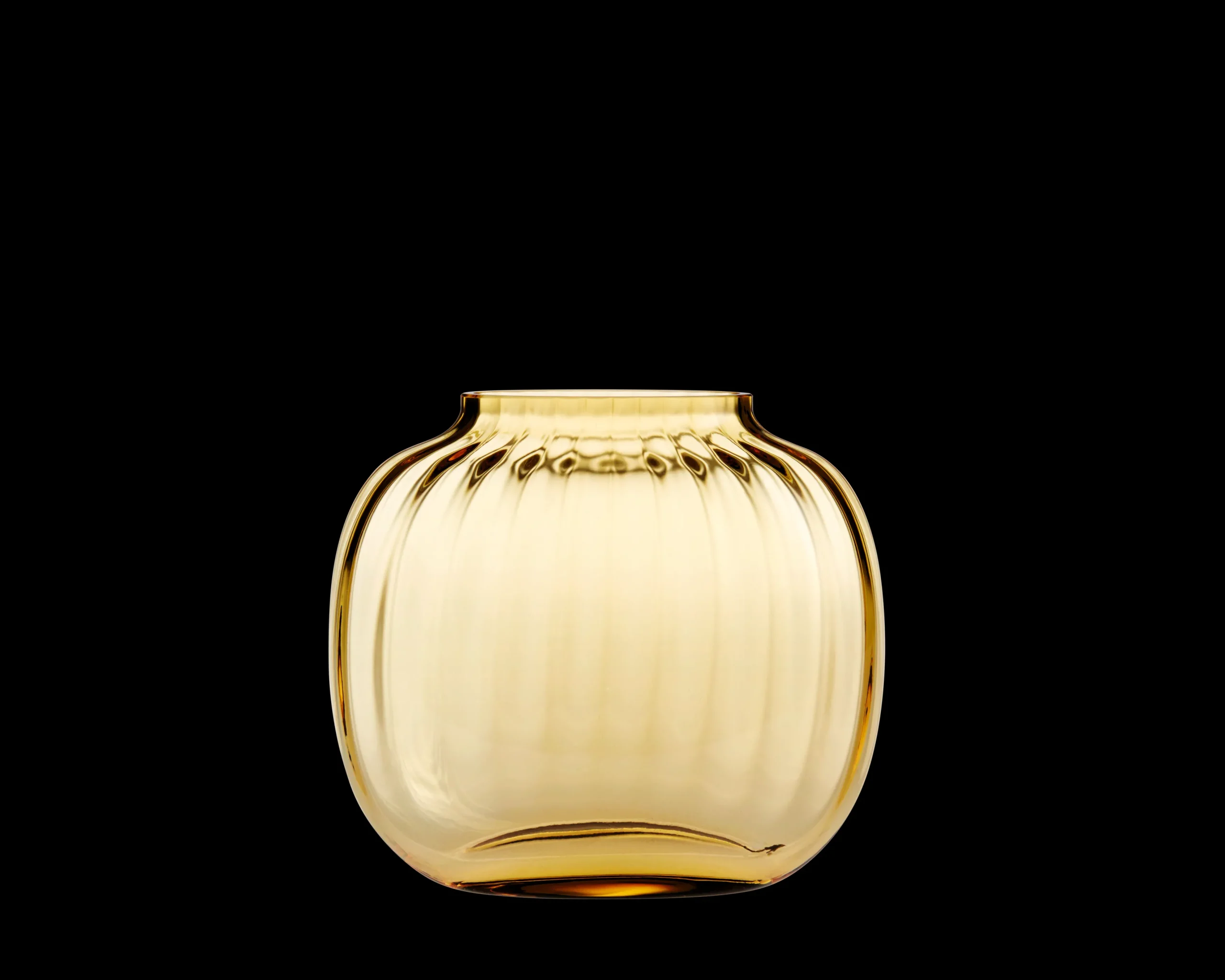 Online Holmegaard Primula Oval Vase H12.5 amber | Køb her