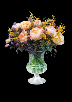 Discount Holmegaard Vase H24 cm i klar fra serien Old English