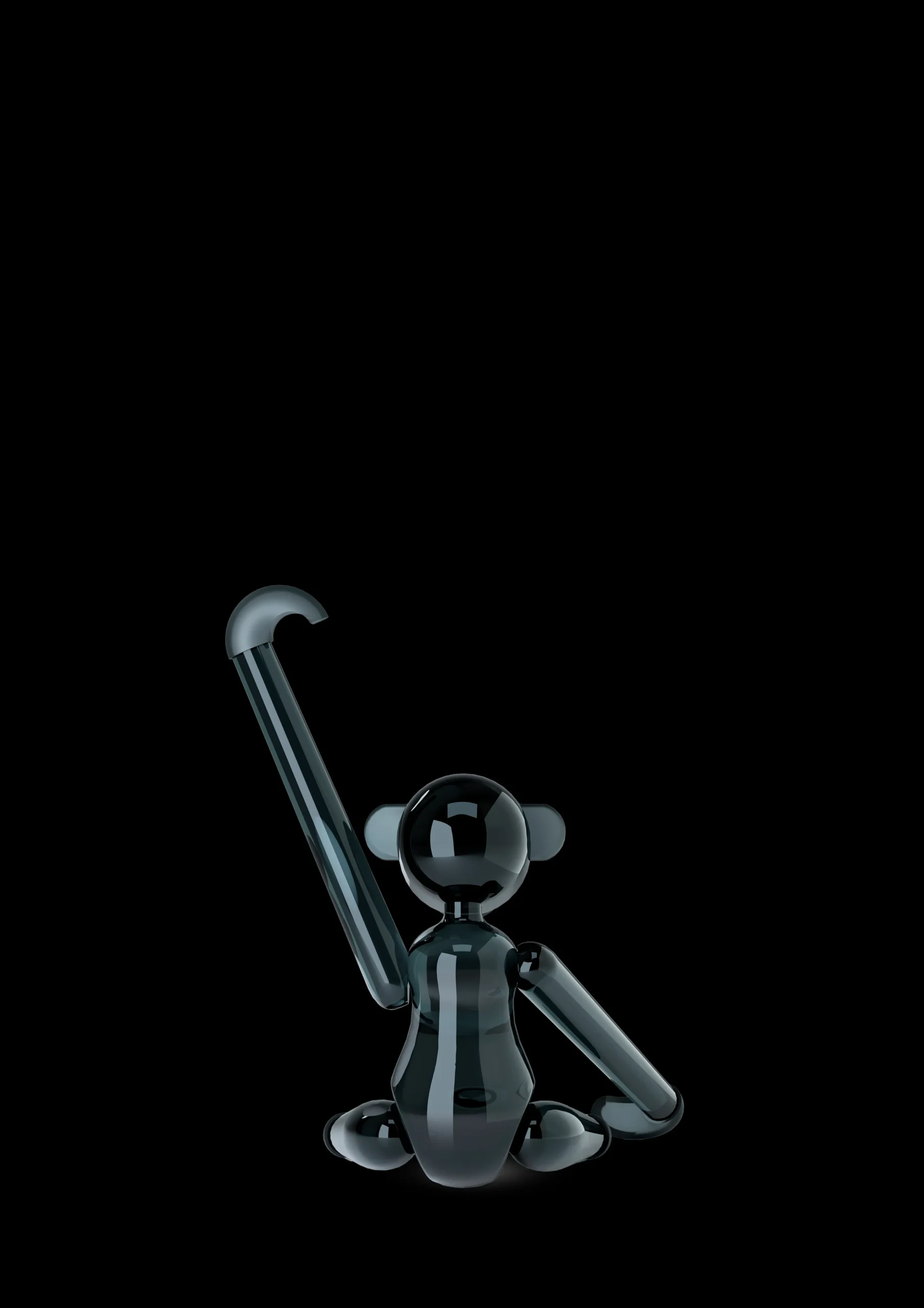 Outlet Holmegaard x Kay Bojesen Abe Mini Smoke Glas, 7 cm