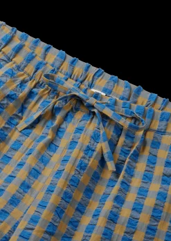 Online JUNA Bæk&Bølge Barbara pants XS blå/okker | Køb her