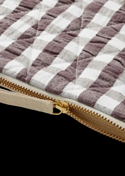 Clearance JUNA Bæk&Bølge Dalila Toiletbag 20x14 cm Chokolade/Hvid