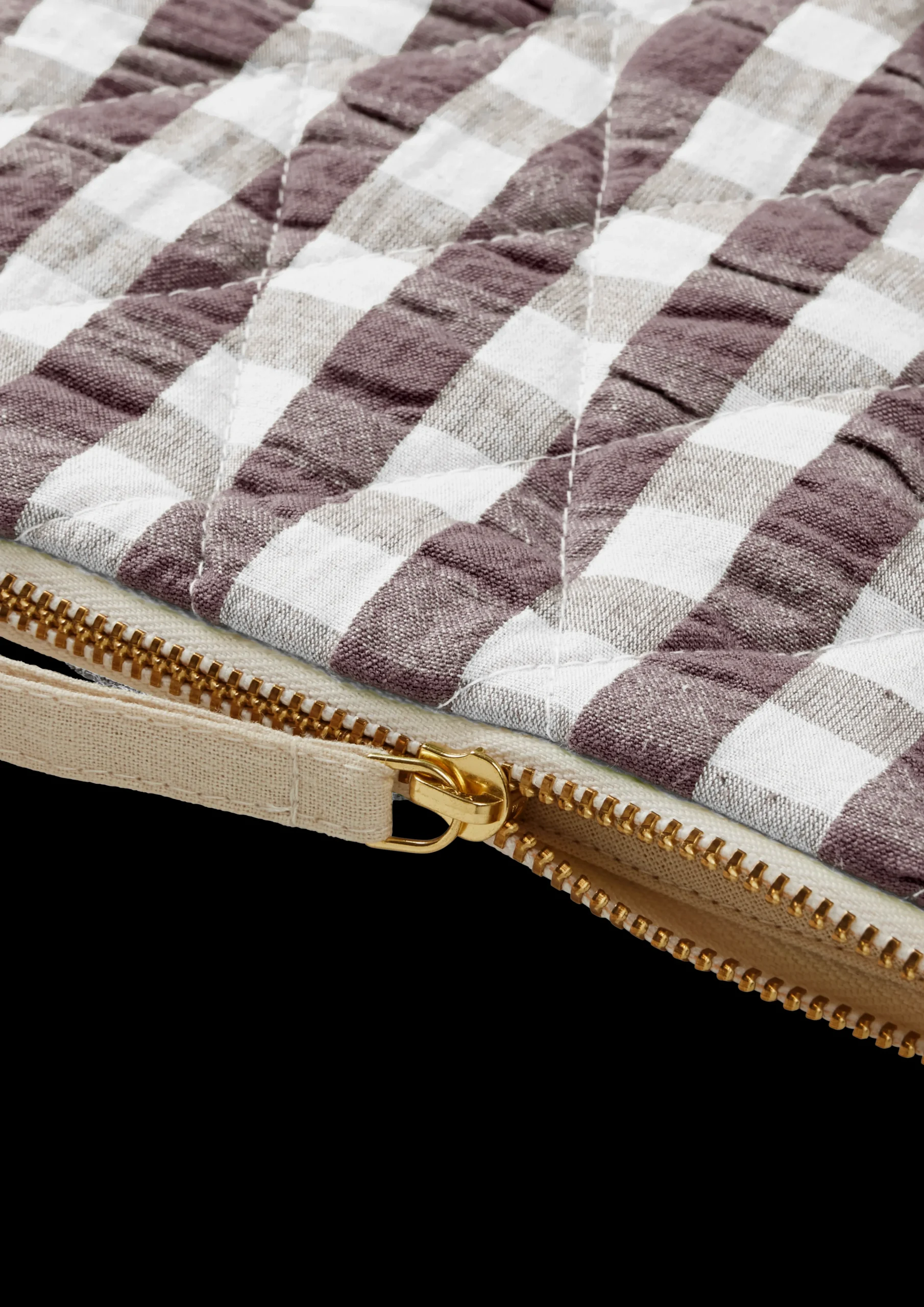 Clearance JUNA Bæk&Bølge Dalila Toiletbag 20x14 cm Chokolade/Hvid