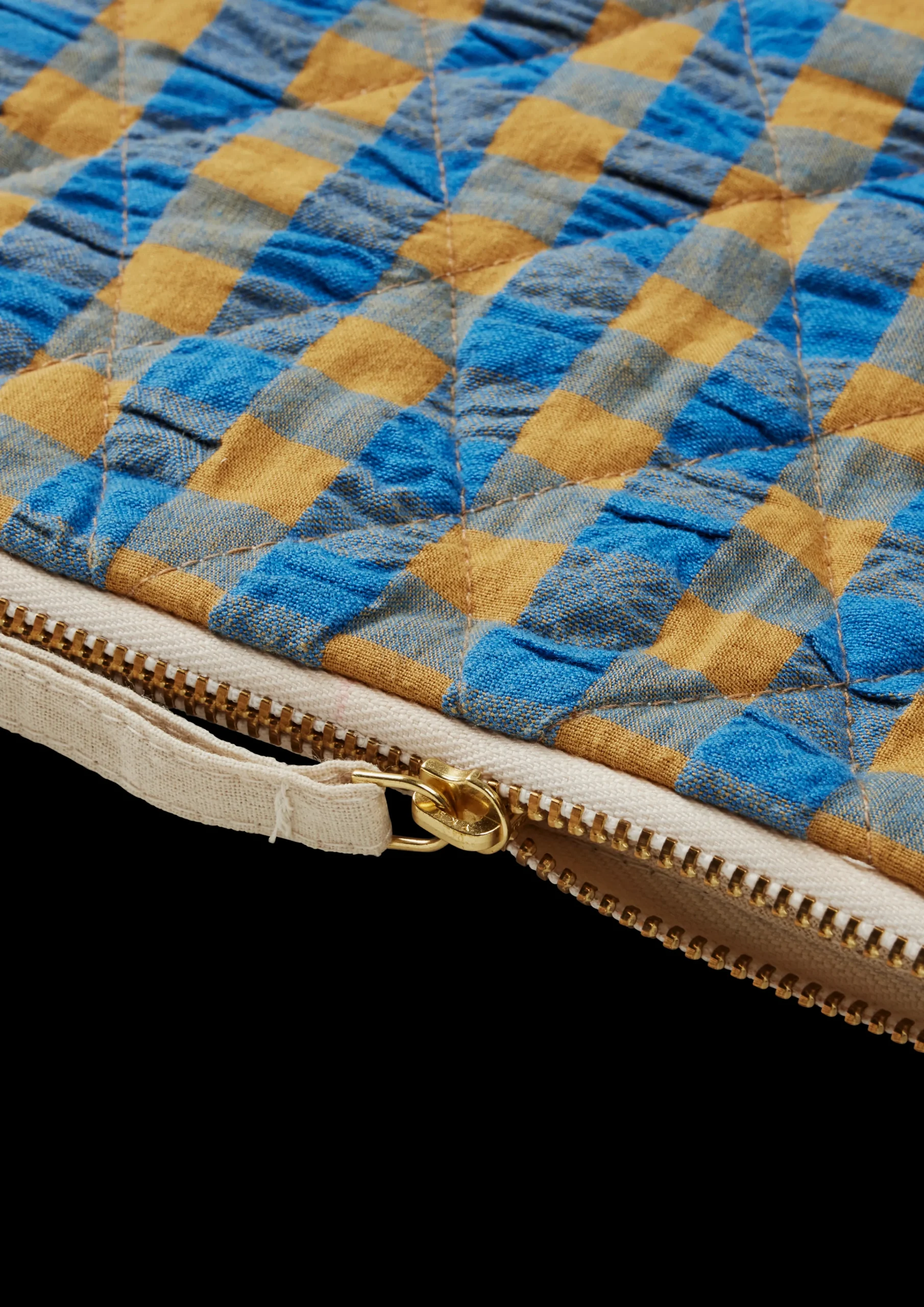 Best JUNA Bæk&Bølge Dalila Toiletbag 20x14 cm blå/okker | Køb her