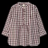 Discount JUNA Bæk&Bølge Irene shirt XS chokolade/hvid | Køb her