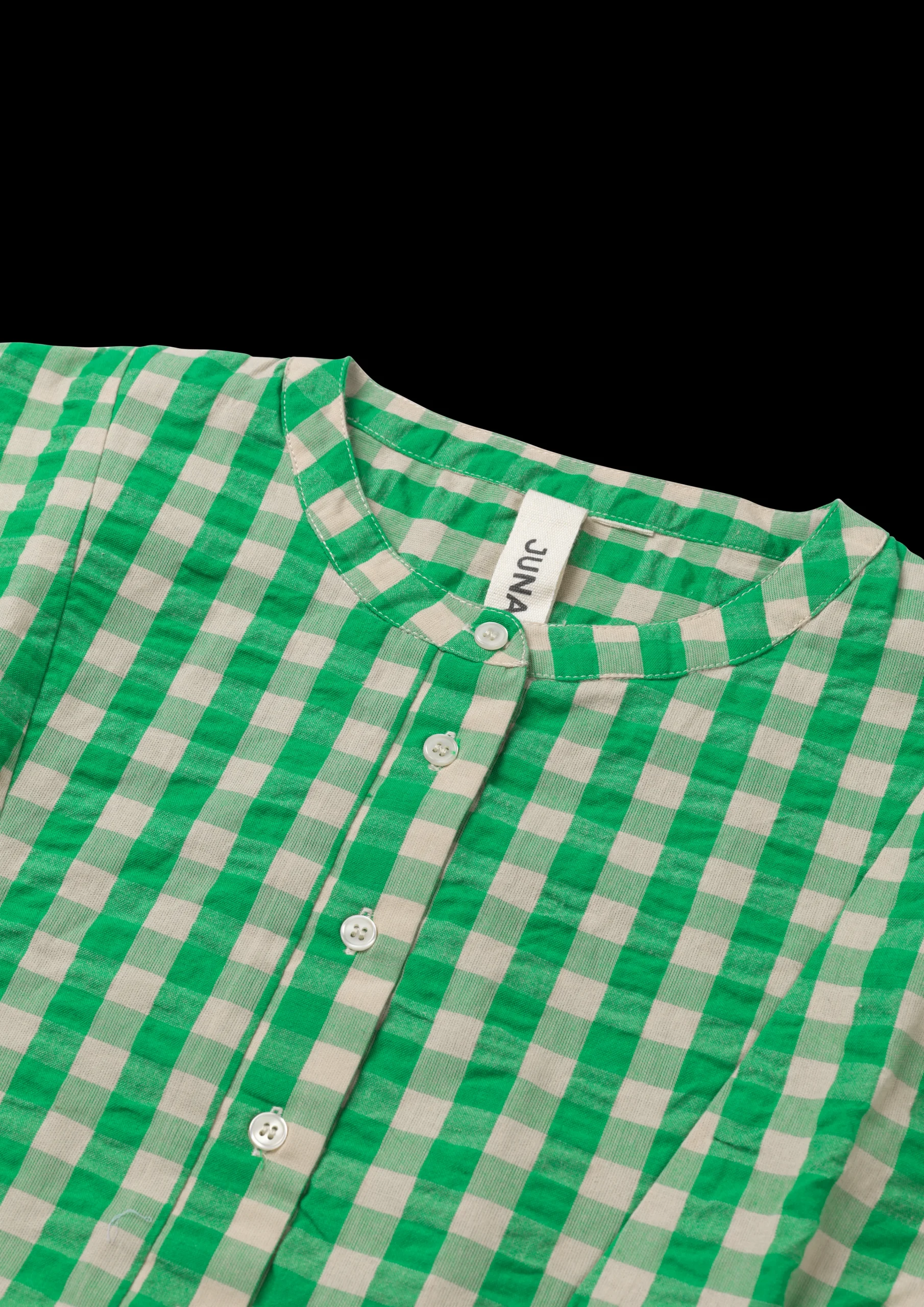 Sale JUNA Bæk&Bølge Irene shirt S/M grøn/sand | Køb her