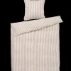Clearance JUNA Bæk&Bølge Lines Sengetøj 150x210cm sand/hvid - Køb her