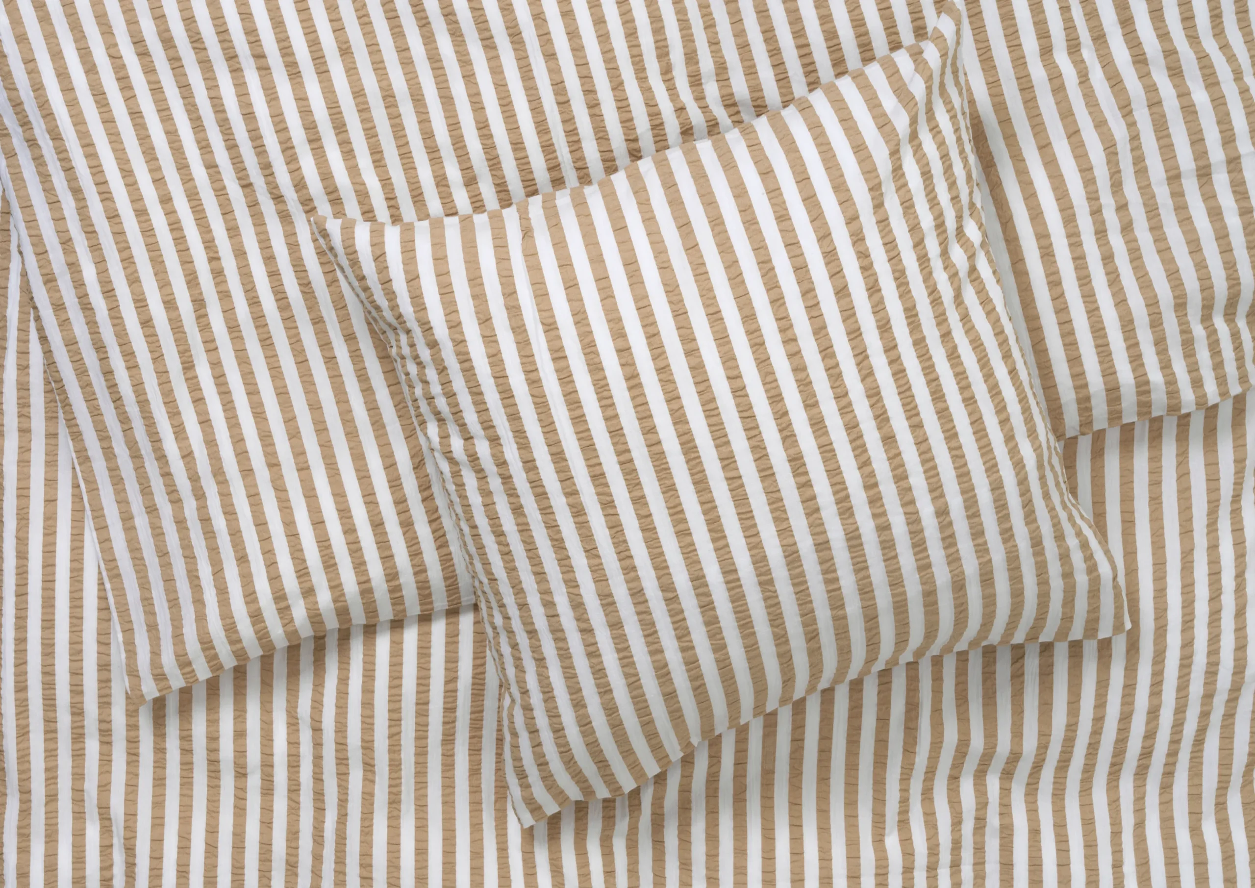Clearance JUNA Bæk&Bølge Lines Sengetøj 150x210cm sand/hvid - Køb her