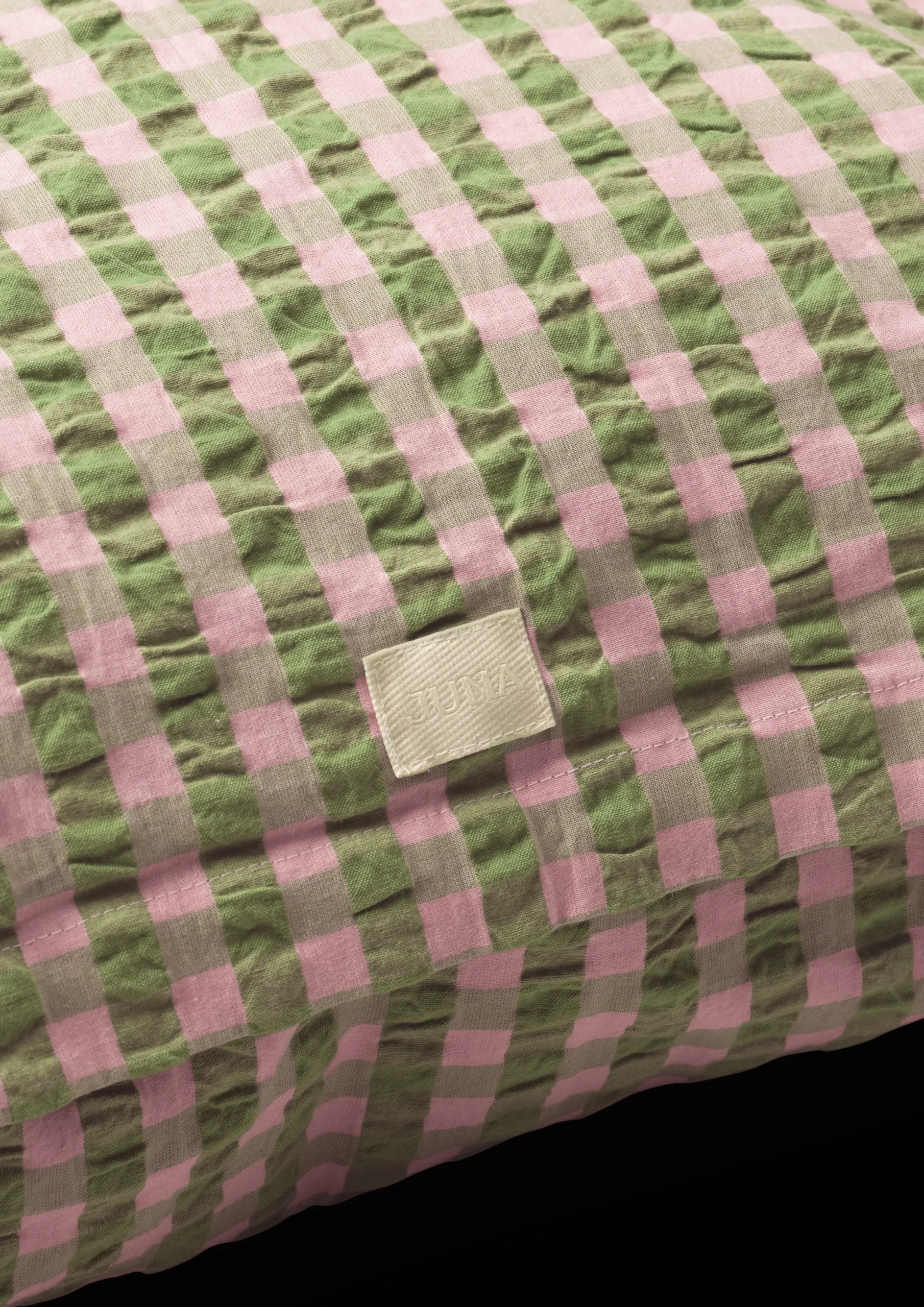 Best JUNA Bæk&Bølge Pudebetræk 63x60 cm grøn/soft pink DK