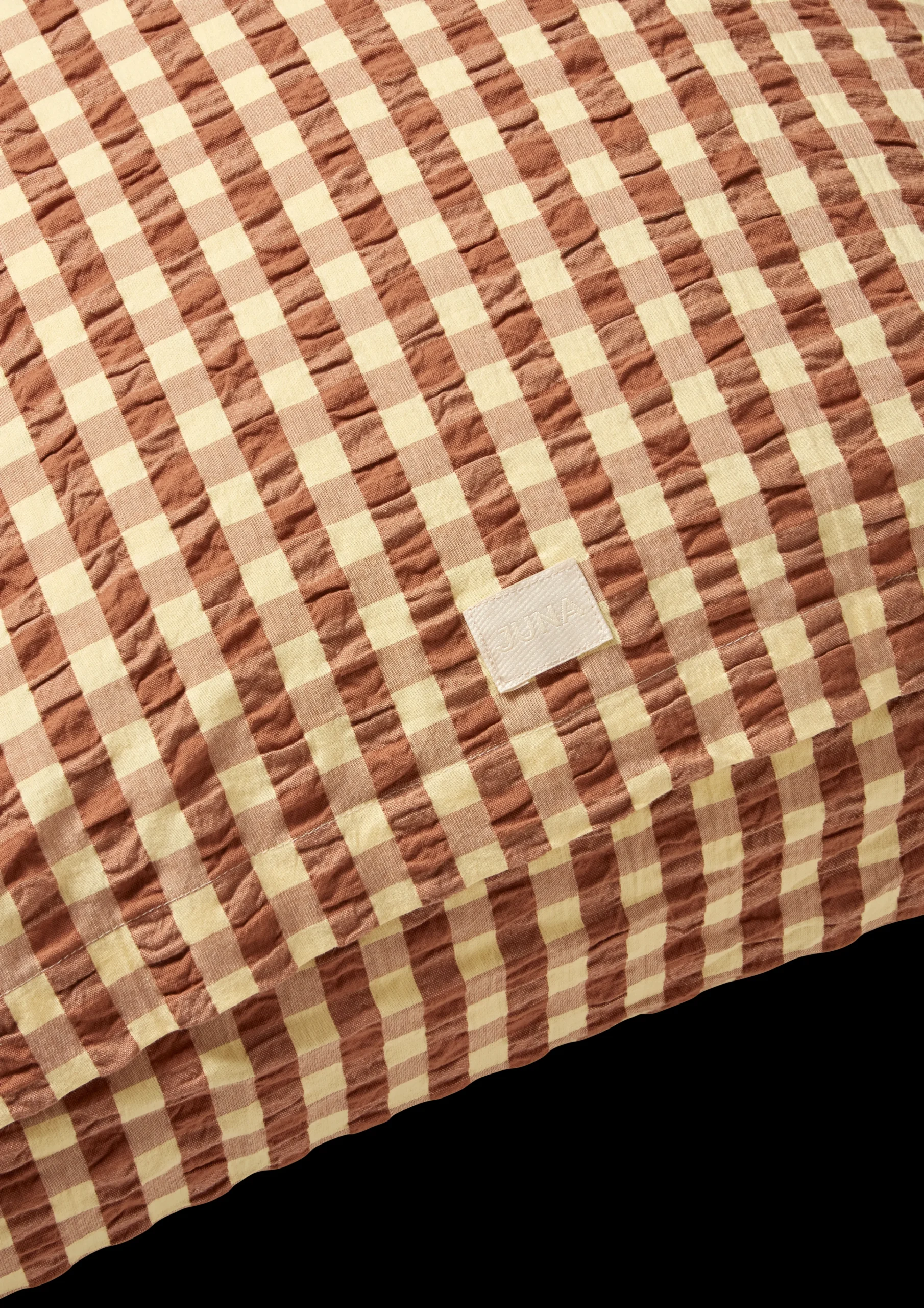 Best JUNA Bæk&Bølge Pudebetræk 63x60 cm kanel/gul DK | Køb her
