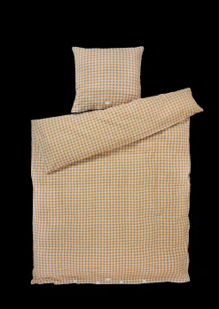 Discount JUNA Bæk&Bølge Sengetøj 150x210 cm lys blå/sand SE | Køb her