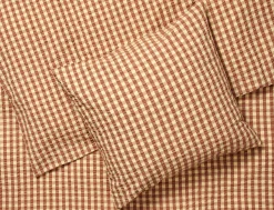 Outlet JUNA Bæk&Bølge Sengetøj 220x220 cm kanel/gul SE | Køb her