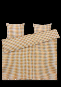 Best JUNA Bæk&Bølge Sengetøj 220x220 cm lys blå/sand SE | Køb her