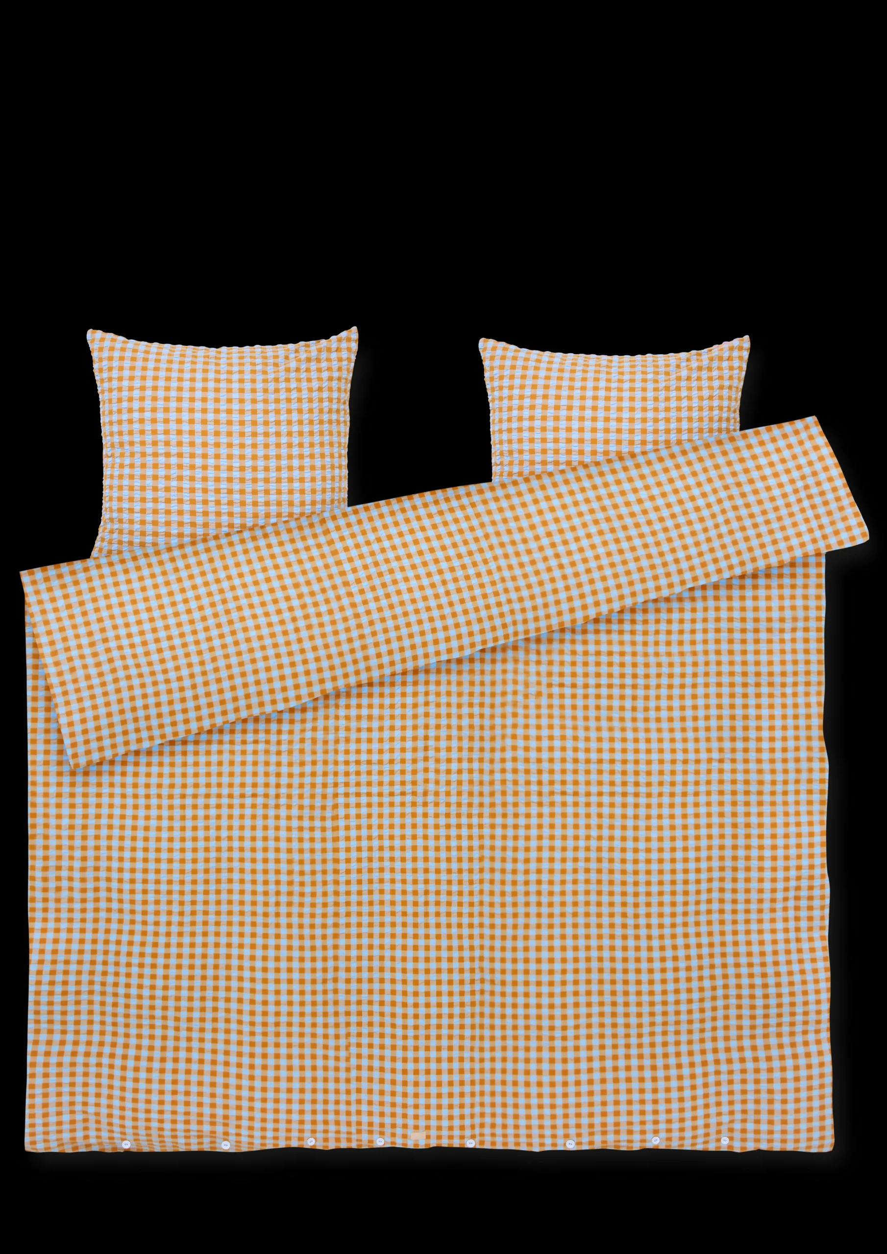 Best JUNA Bæk&Bølge Sengetøj 220x220 cm lys blå/sand SE | Køb her