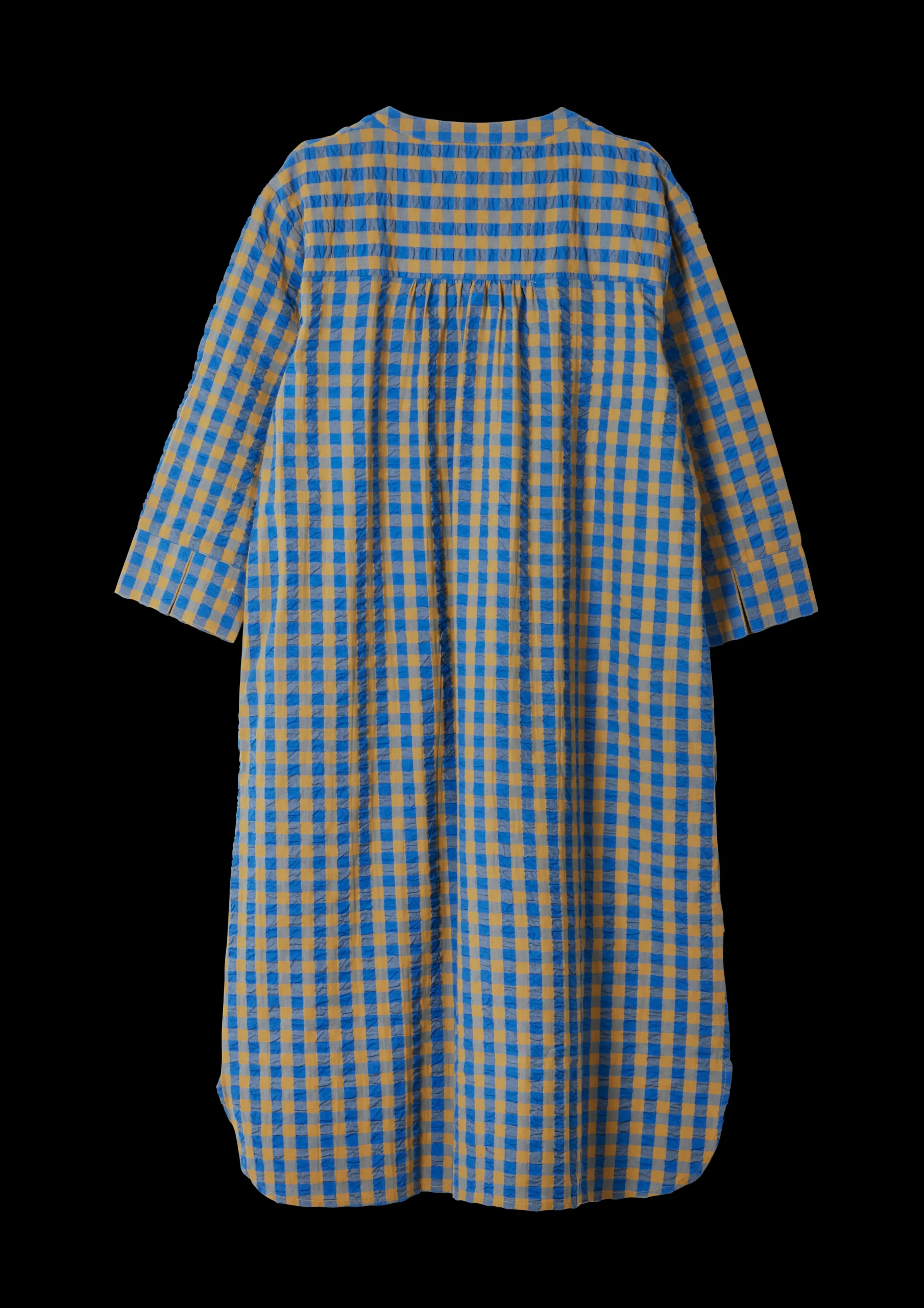 Sale JUNA Bæk&Bølge Sonja dress S/M blå/okker | Køb her