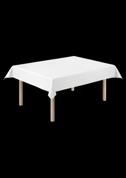 Outlet JUNA Brick Damaskdug 150x220 cm hvid - Køb her