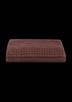Best JUNA Check Håndklæde 50x100 cm chokolade | Køb her