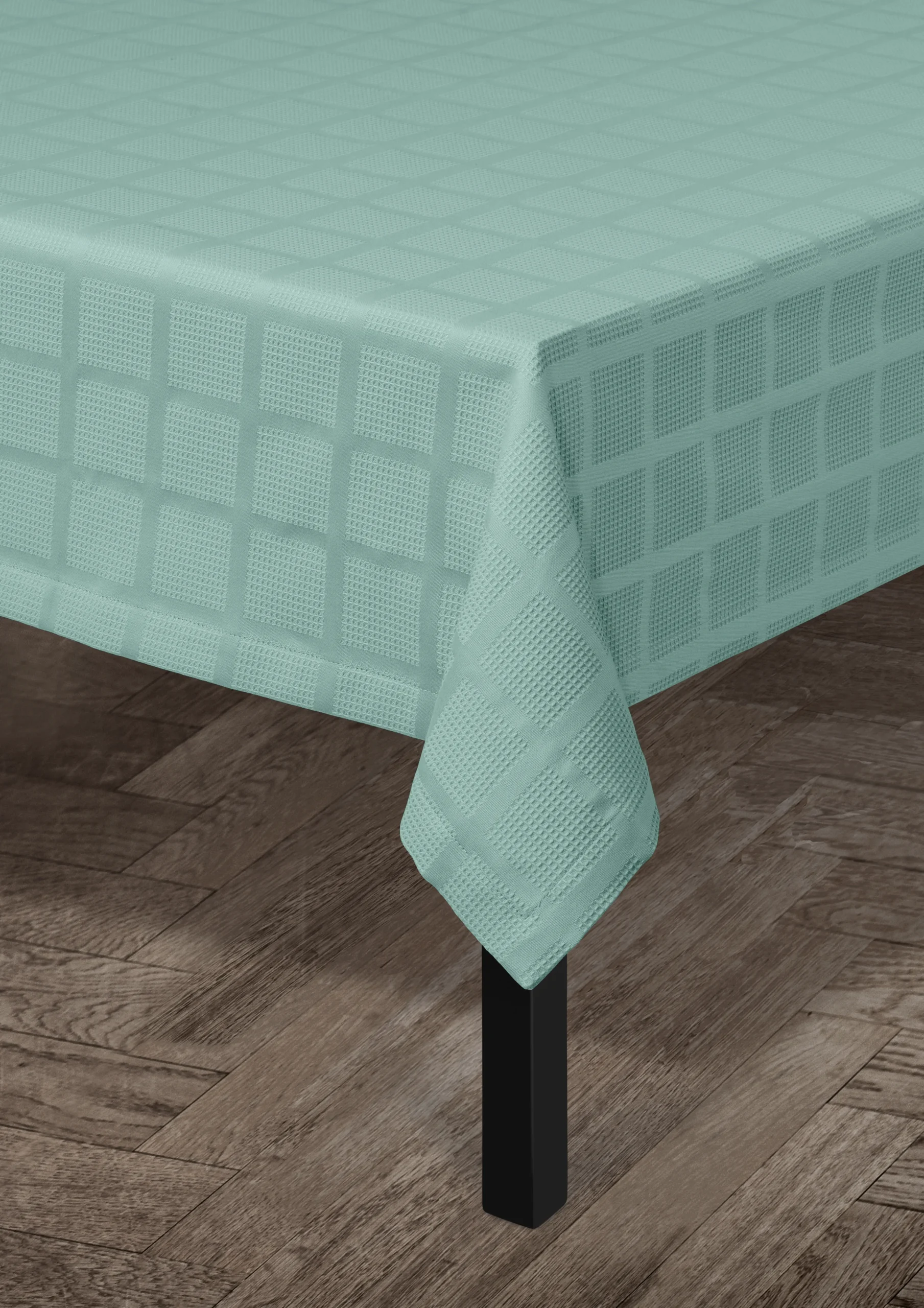 Sale JUNA Damaskdug 150x270 cm i blå fra serien Brick | Køb her