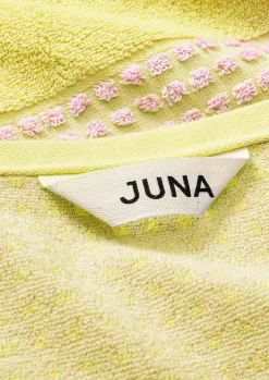 New JUNA Håndklæde 70x140 cm i gul fra serien Check | Køb her