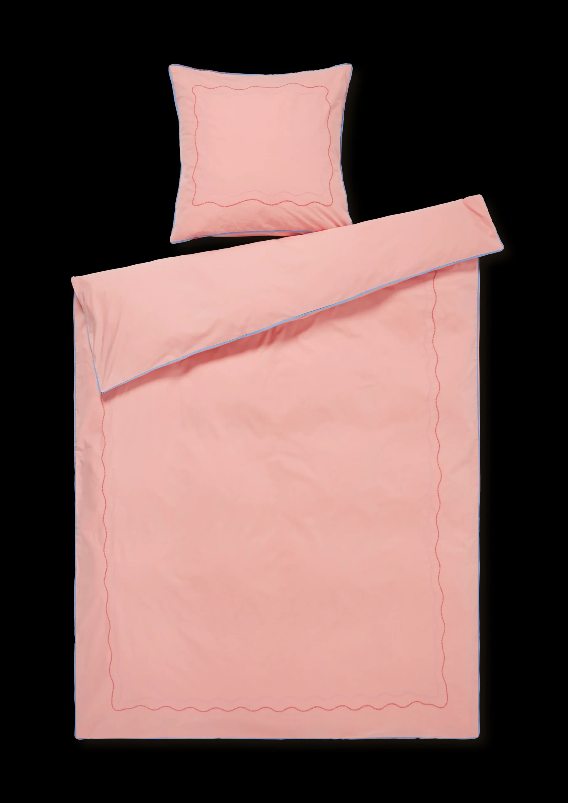 Discount JUNA Lollipop Sengetøj 140x220 cm soft pink DK - Køb nu