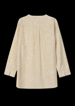 Clearance JUNA Monochrome Lines Ida shirt XS okker/hvid | Køb her