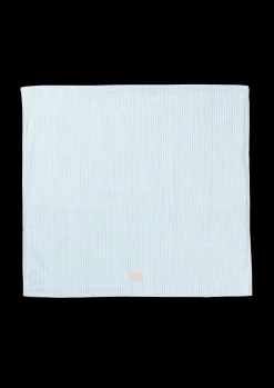 Best JUNA Monochrome Lines Pudebetræk 63x60 cm lys blå/hvid