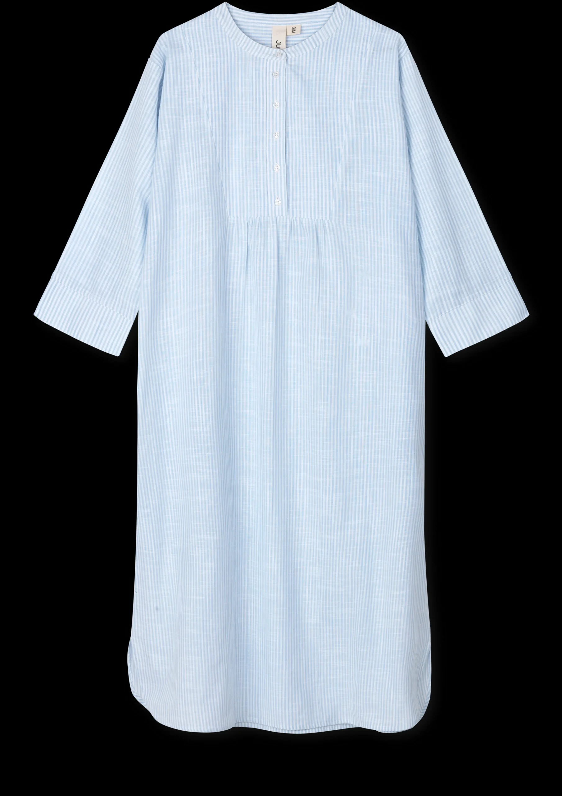 Sale JUNA Monochrome Lines Sonja dress XS lys blå/hvid | Køb her