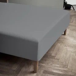 Outlet JUNA Percale Boxlagen 180x30x210 cm grå - Køb her