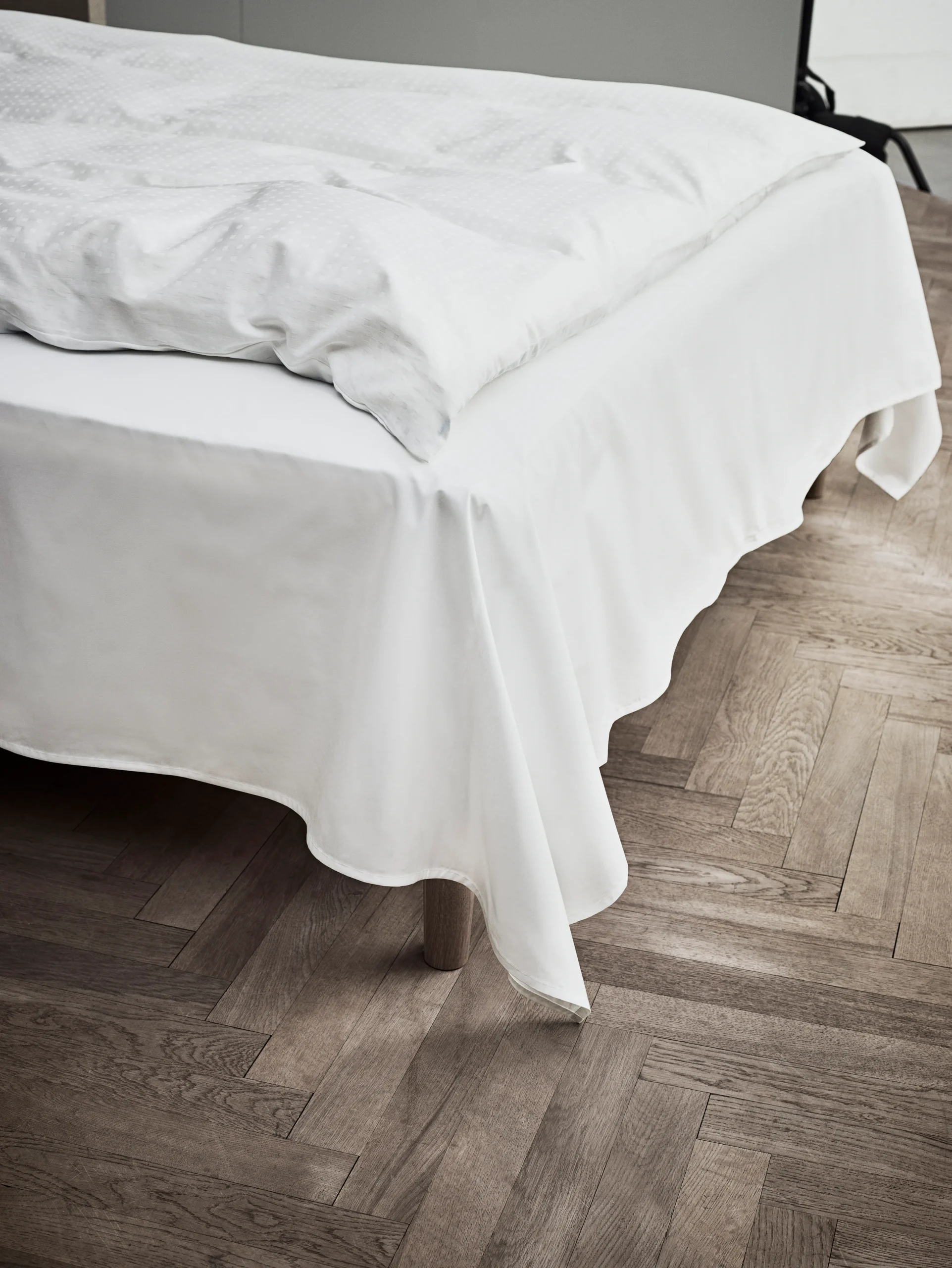 Best JUNA Percale Fladt lagen 150x250 cm hvid | Køb her