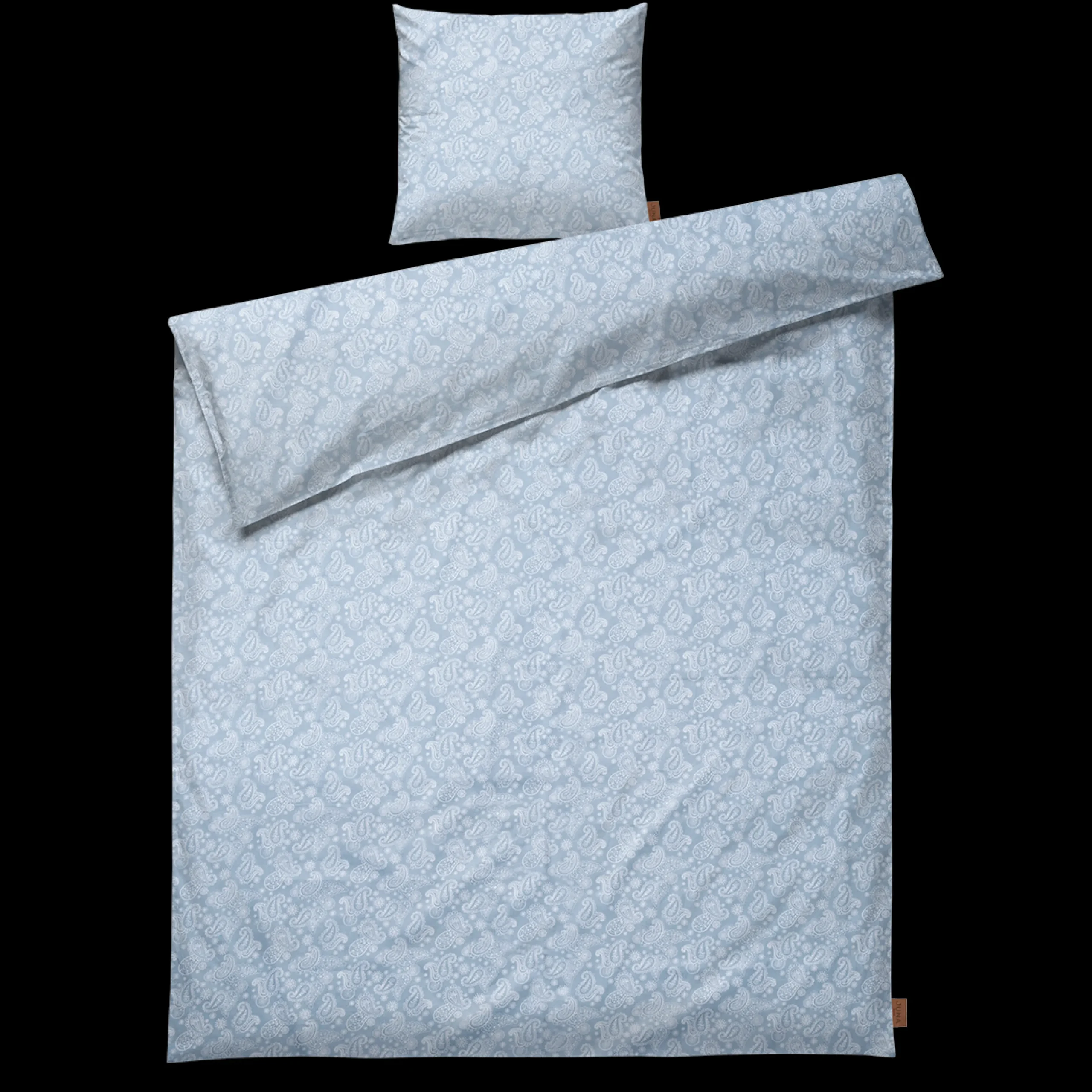 Clearance JUNA Sengetøj 150x210 cm i blå fra serien Paisley | Køb her