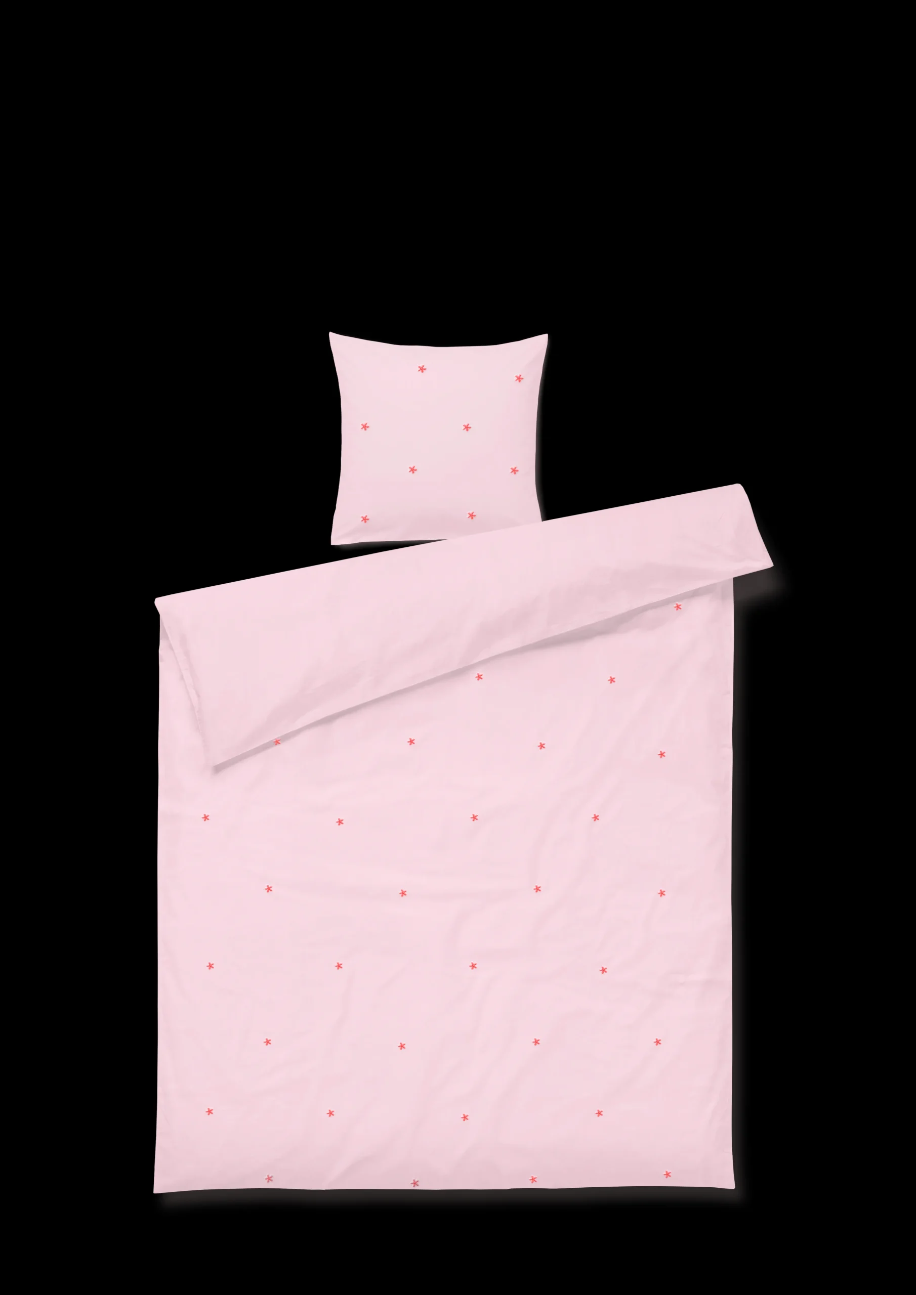 Sale JUNA Sengetøj 150x210 cm i rosa fra serien Daisy | Køb her